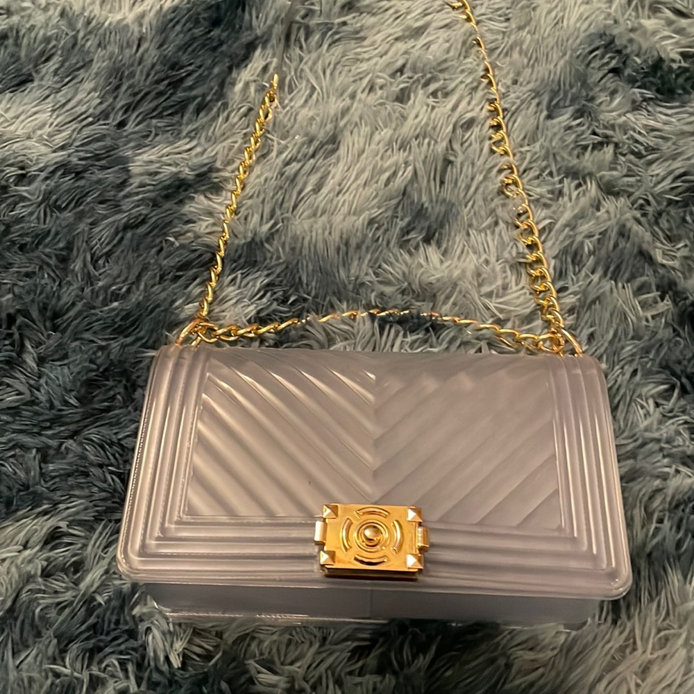 Clear jelly purse